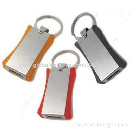 Hot sale Retractable metal USB flash drive with free logo, capacity from 512MB-64GB with keychain